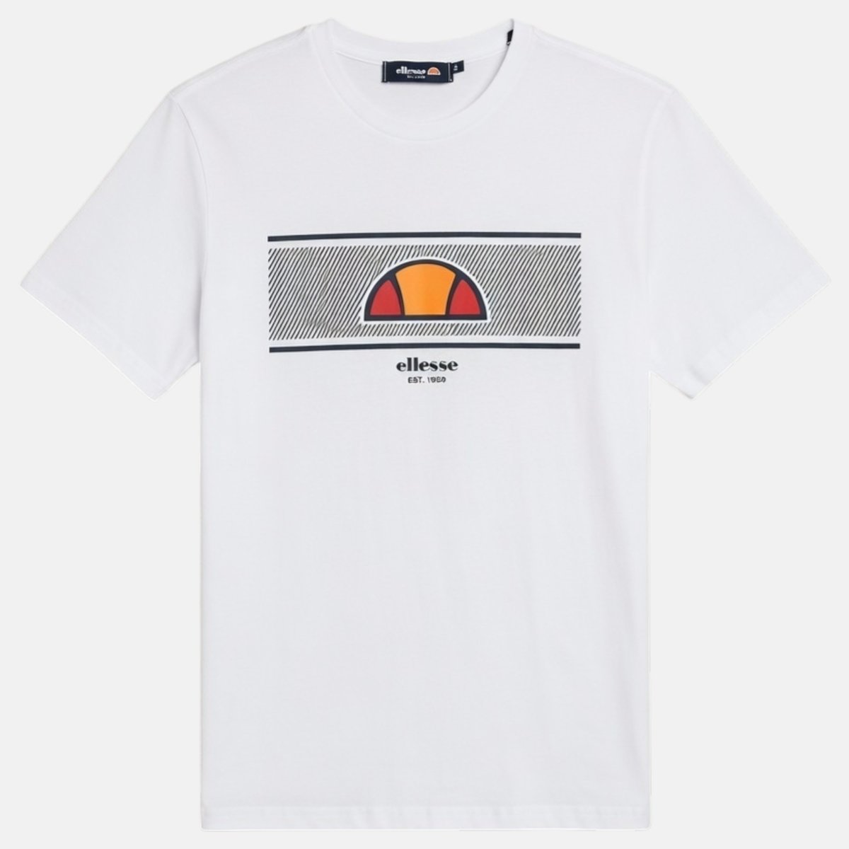 T-shirt manches courtes, col rond STYLE blanc, ELLESSE