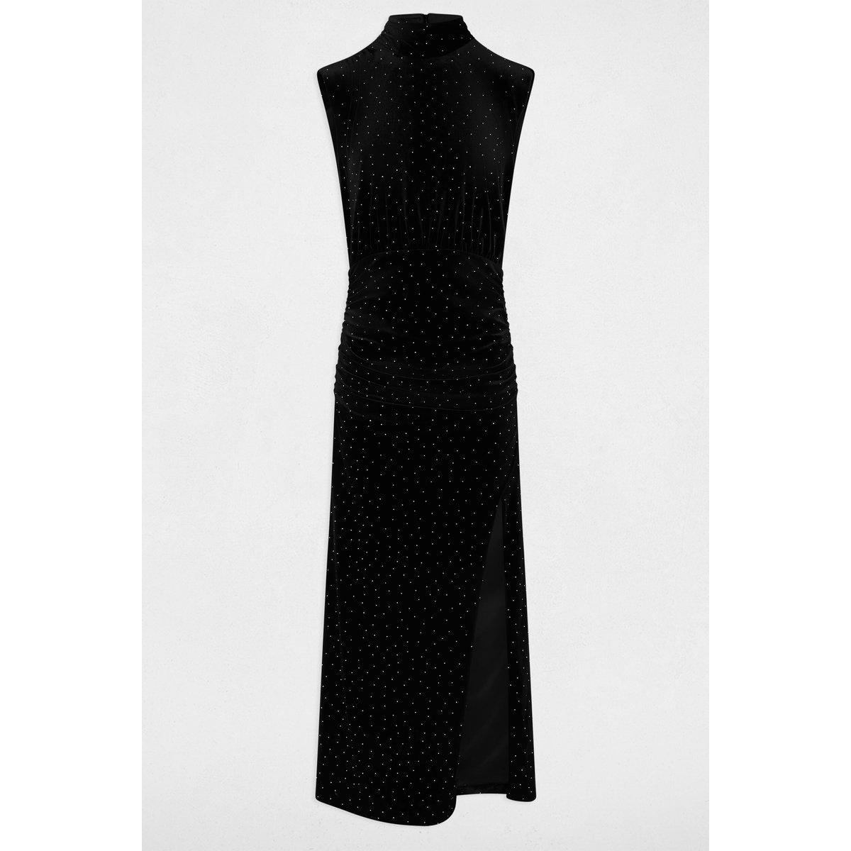 Robe longue velours noir, MORGAN