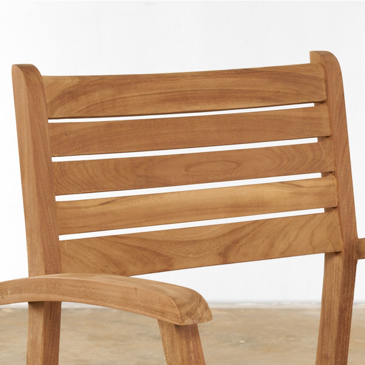 Fauteuil de jardin en teck massif Horismo naturel, WANDA COLLECTION