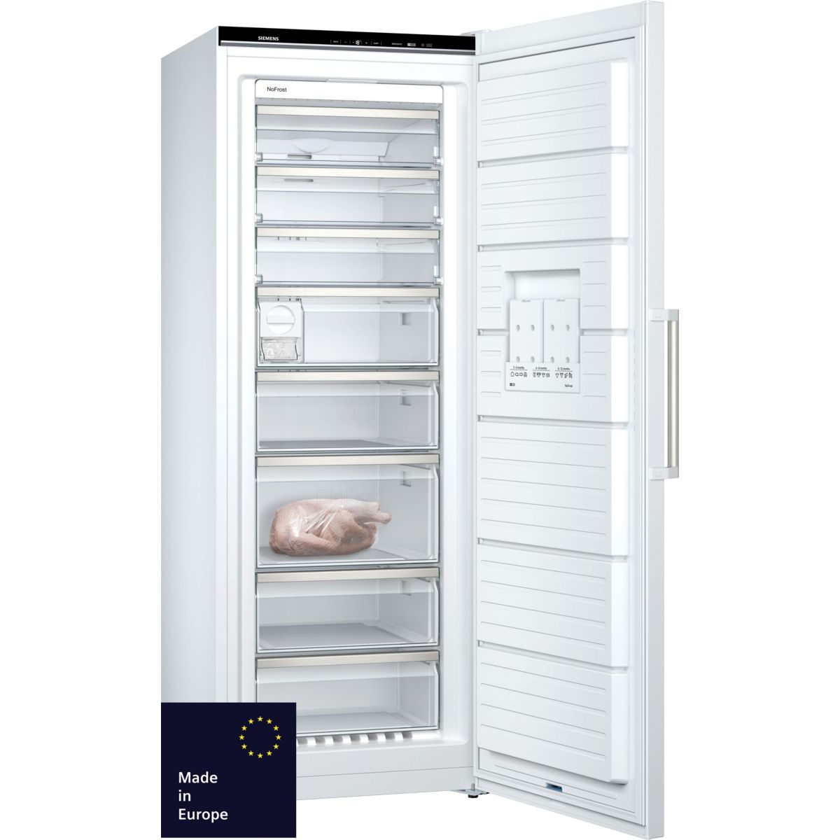 Congélateur armoire GS58NAWDV IQ500 varioZone blanc, SIEMENS