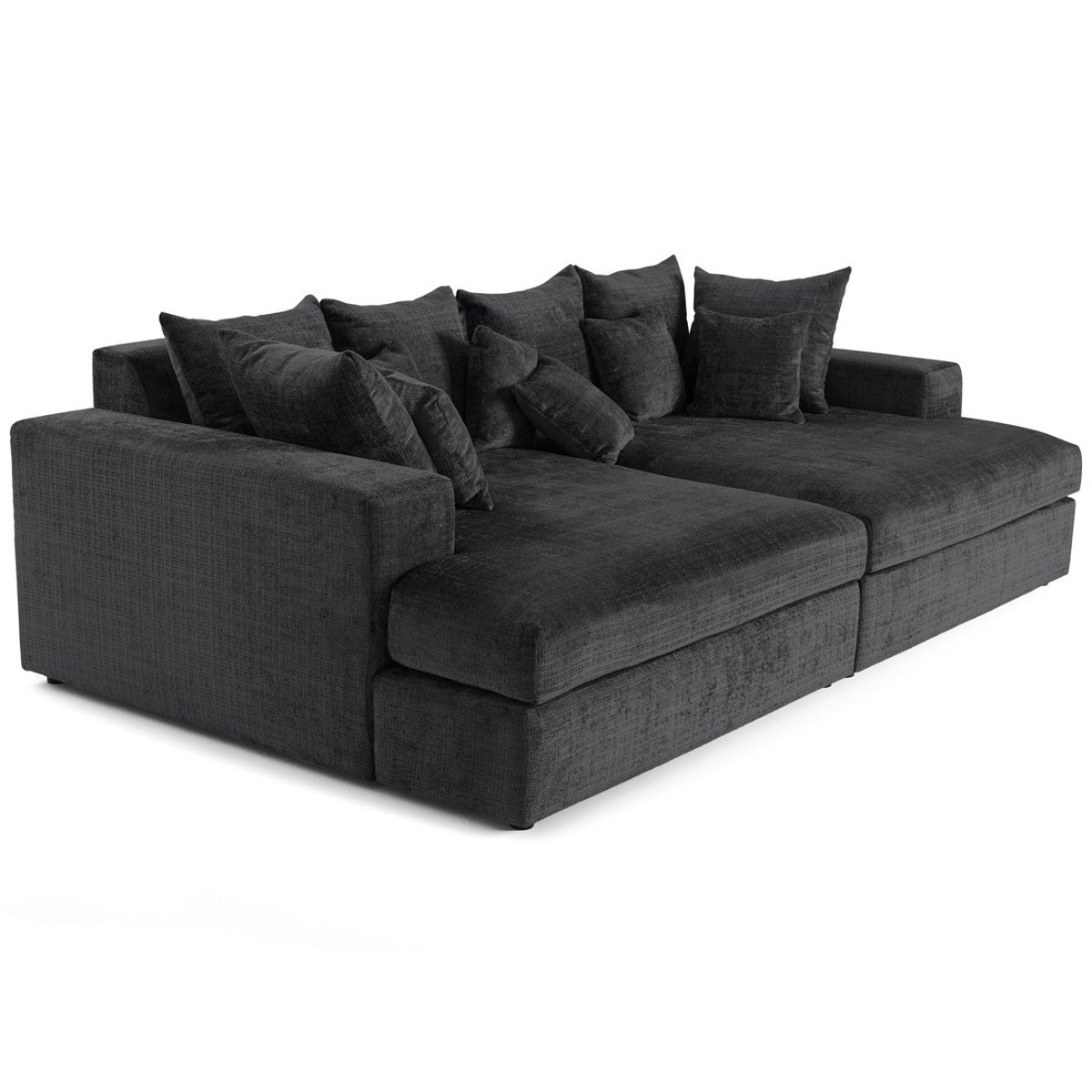 Canapé fixe 4 places - COLLINS gris, BEST MOBILIER