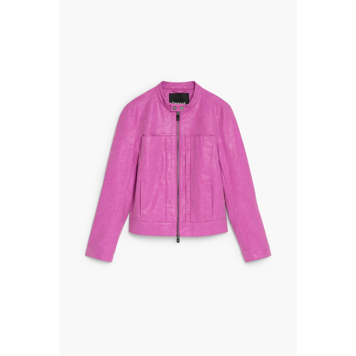 Veste courte effet cuir rouge, DESIGUAL
