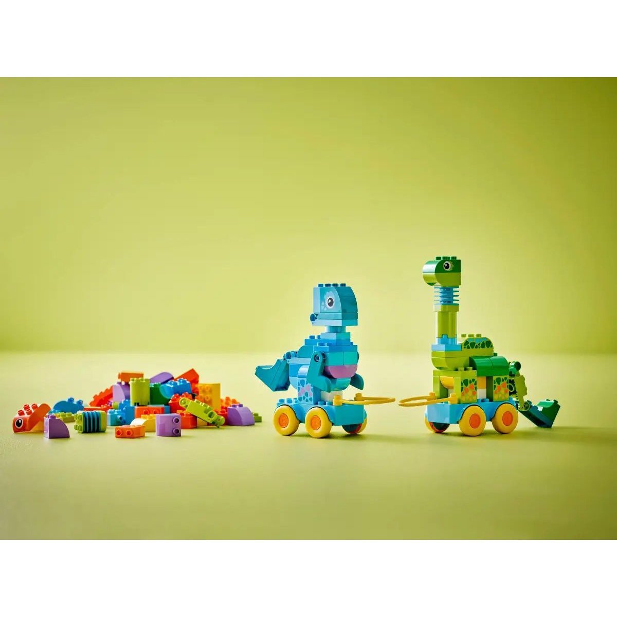 LEGO DUPLO - Dinosaures sur Roues 3-en-1 - Set de Construction Créatif pour Tout-Petits couleur unique, LEGO