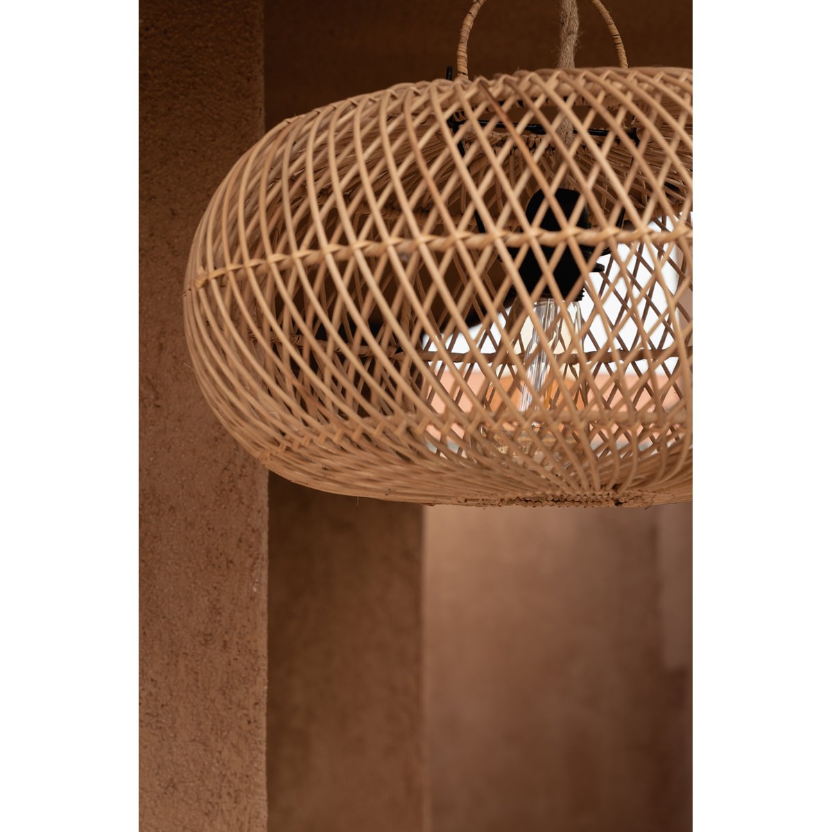 Suspension en rotin WHOLLY beige, BAZAR BIZAR
