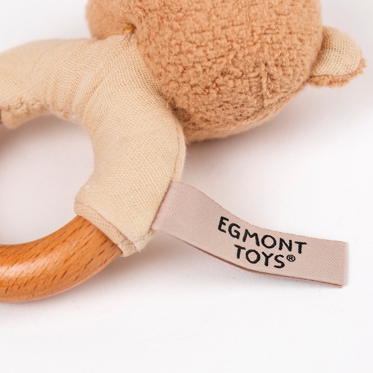Hochet en bois Marcel l'ours beige, EGMONT TOYS