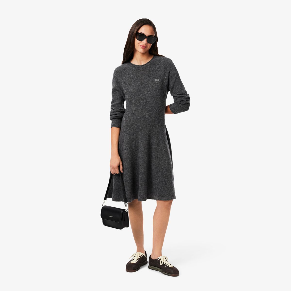 Sac à bandoulière Lacoste Elegance noir-000, LACOSTE