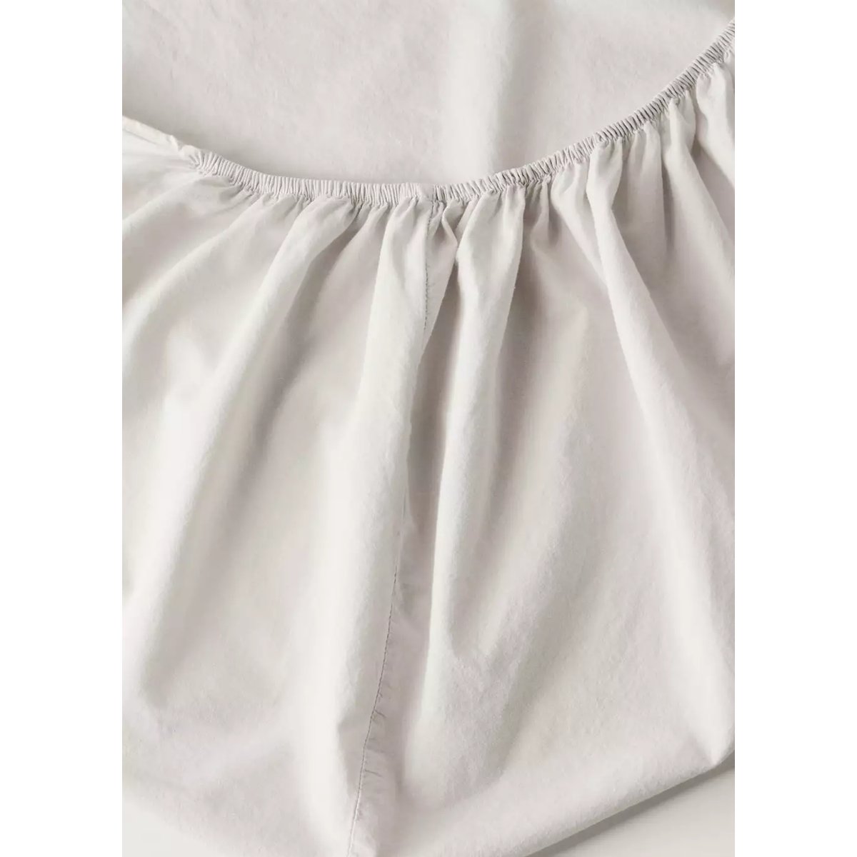Drap-housse coton lavé lit 90 cm sable, MANGO HOME
