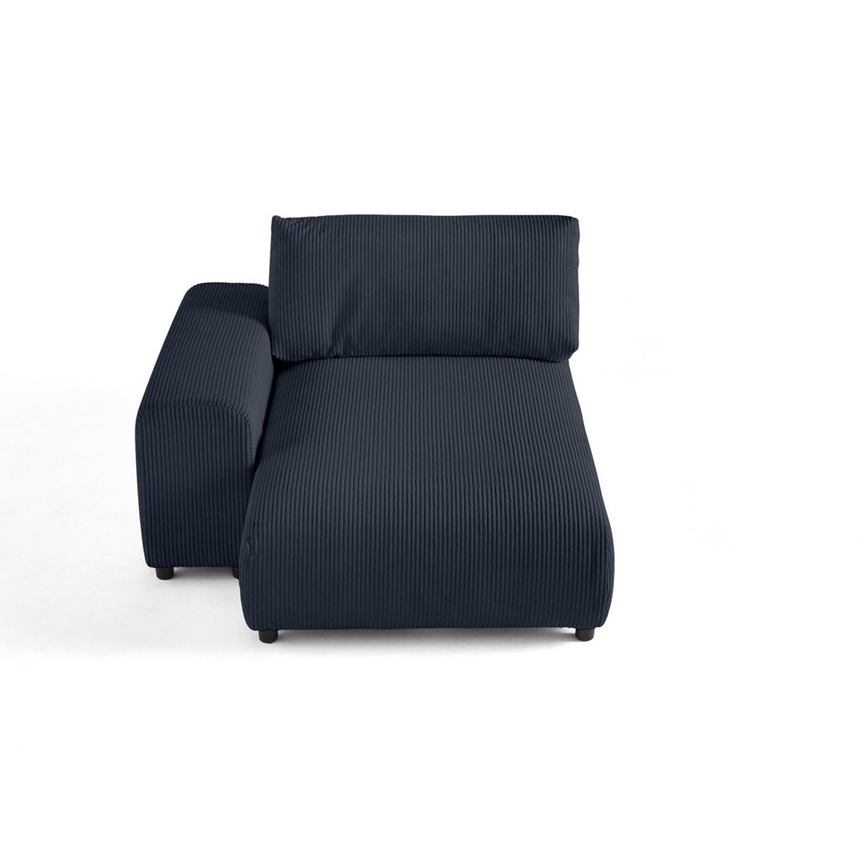 Module d'assise méridienne gauche - GARANCE bleu nuit, BEST MOBILIER