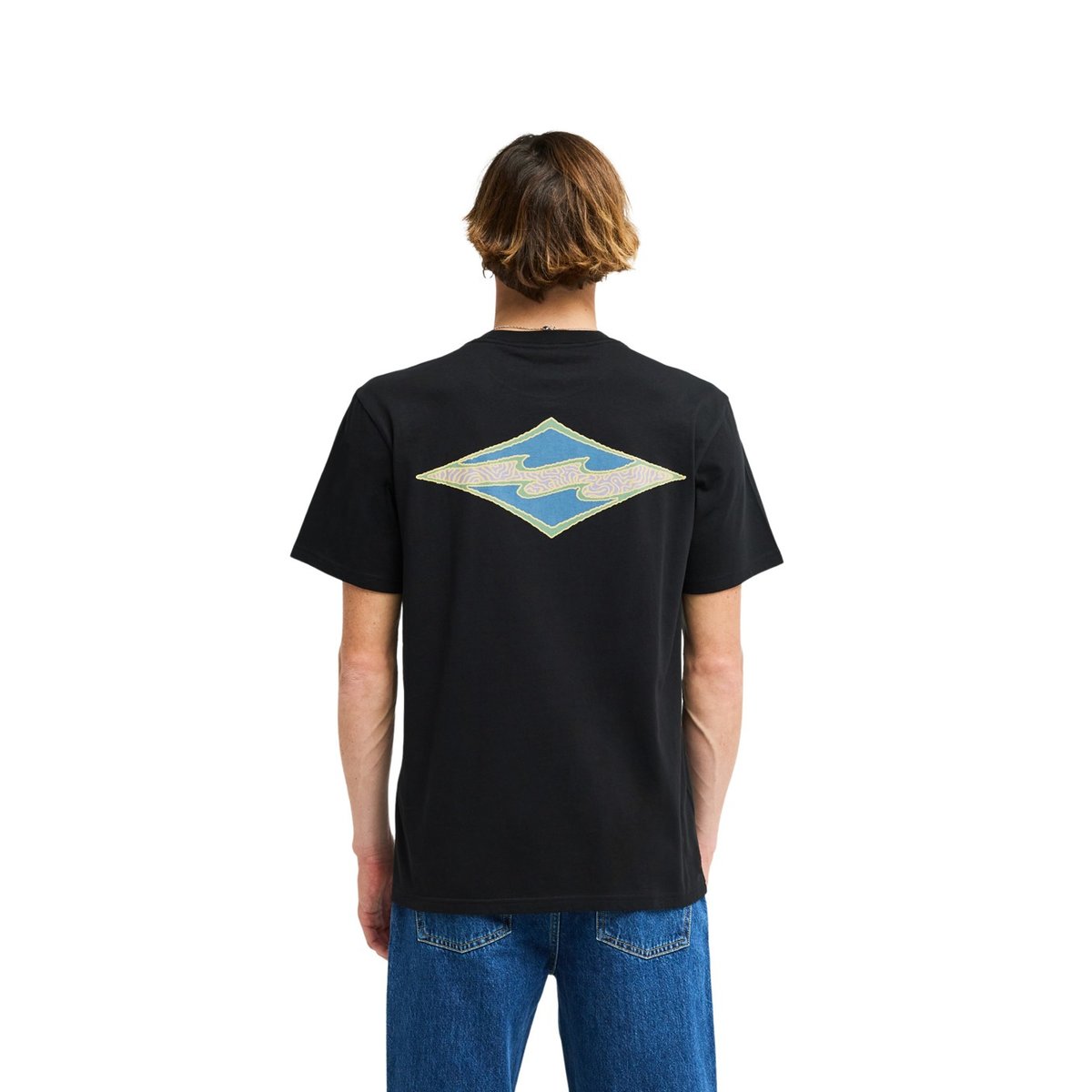 T shirt manches courtes CRAYON WAVE noir black, BILLABONG