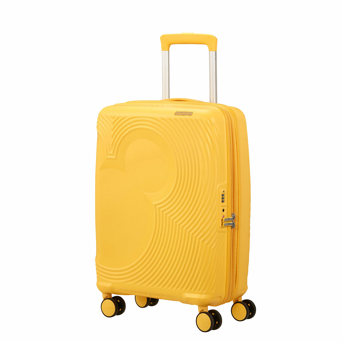 Mala de Cabine Mickey Magic 55cm, 4 Rodas, 37L, American Tourister amarelo, AMERICAN TOURISTER