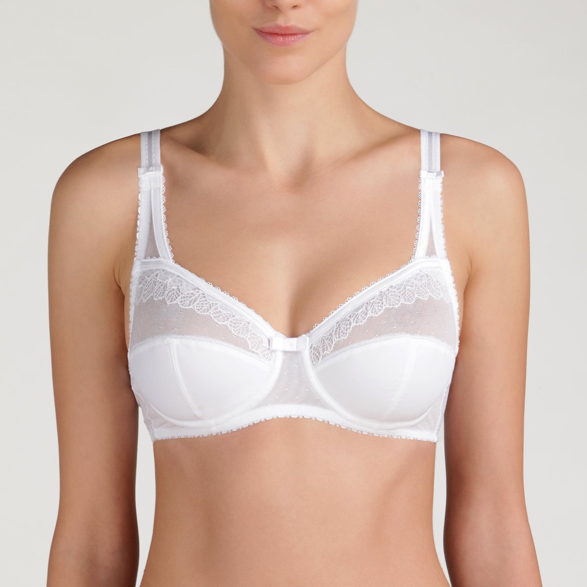 Soutien-gorge avec armatures Cœur Croisé Microfibre blanc, PLAYTEX