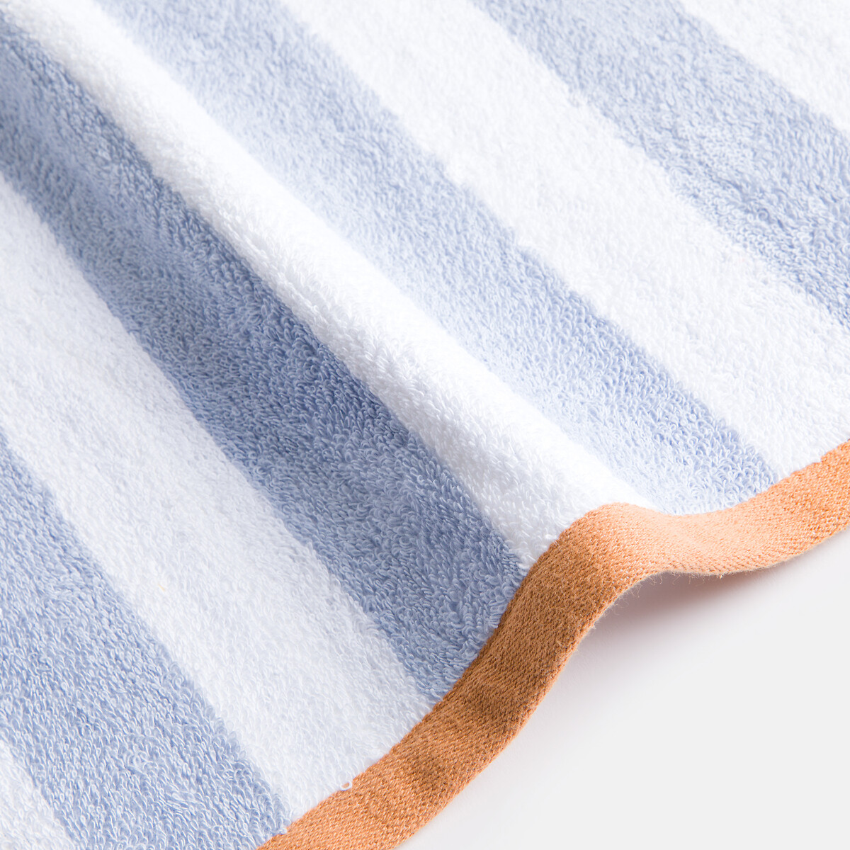 Serviette éponge 500g, DANI bleu/blanc, LA REDOUTE INTERIEURS
