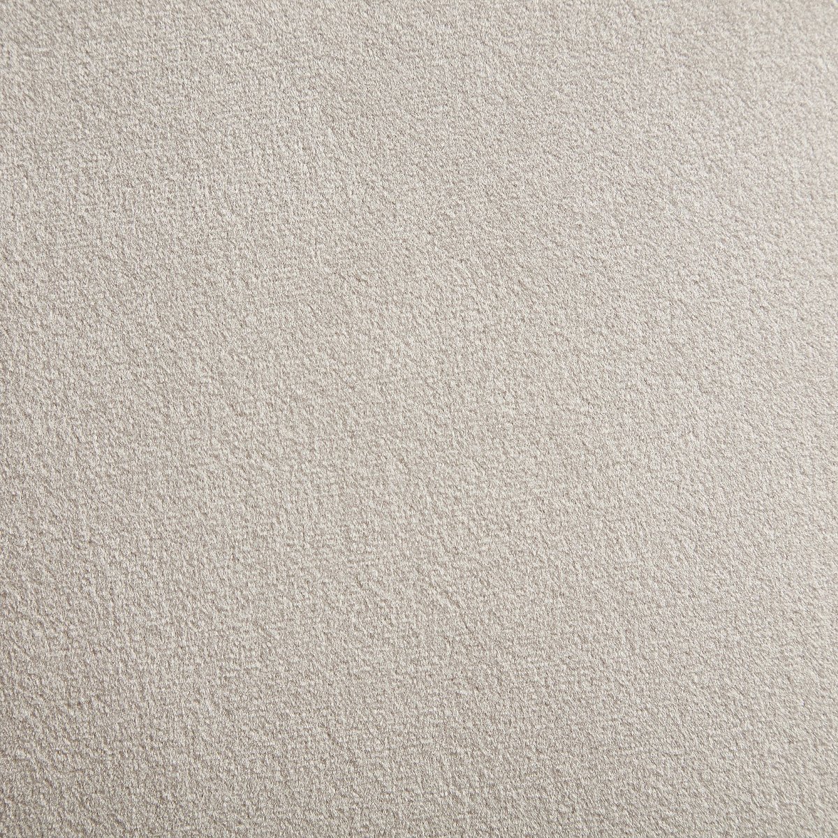 Fauteuil pivotant matelassé en tissu et métal chromé ANDREW crème, HABITAT
