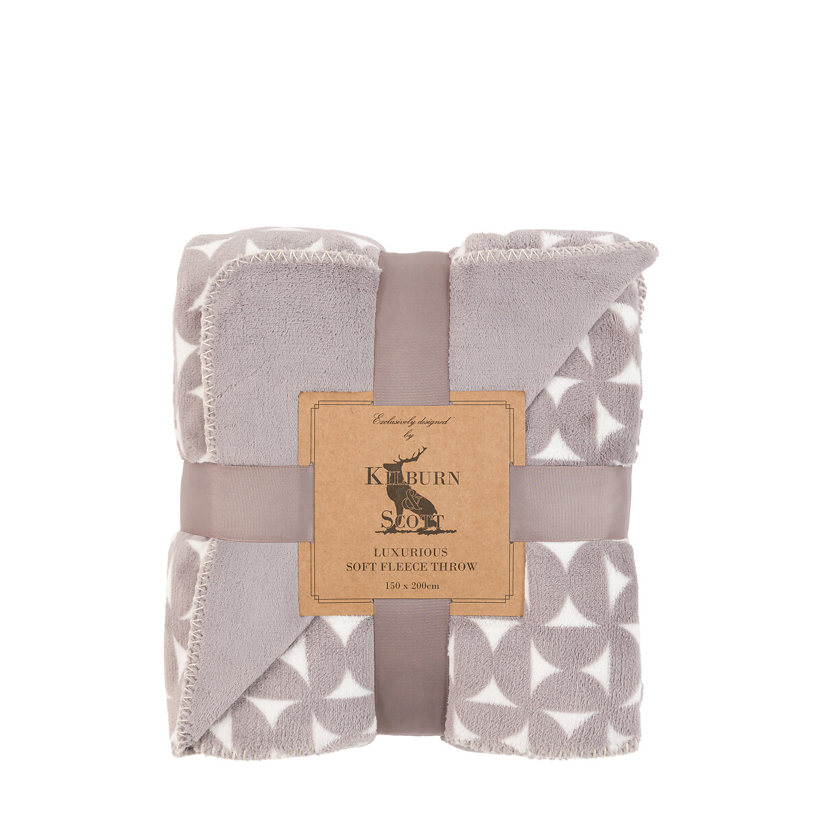 GeoWeave Flannel Throw grey, ÉDITÉ