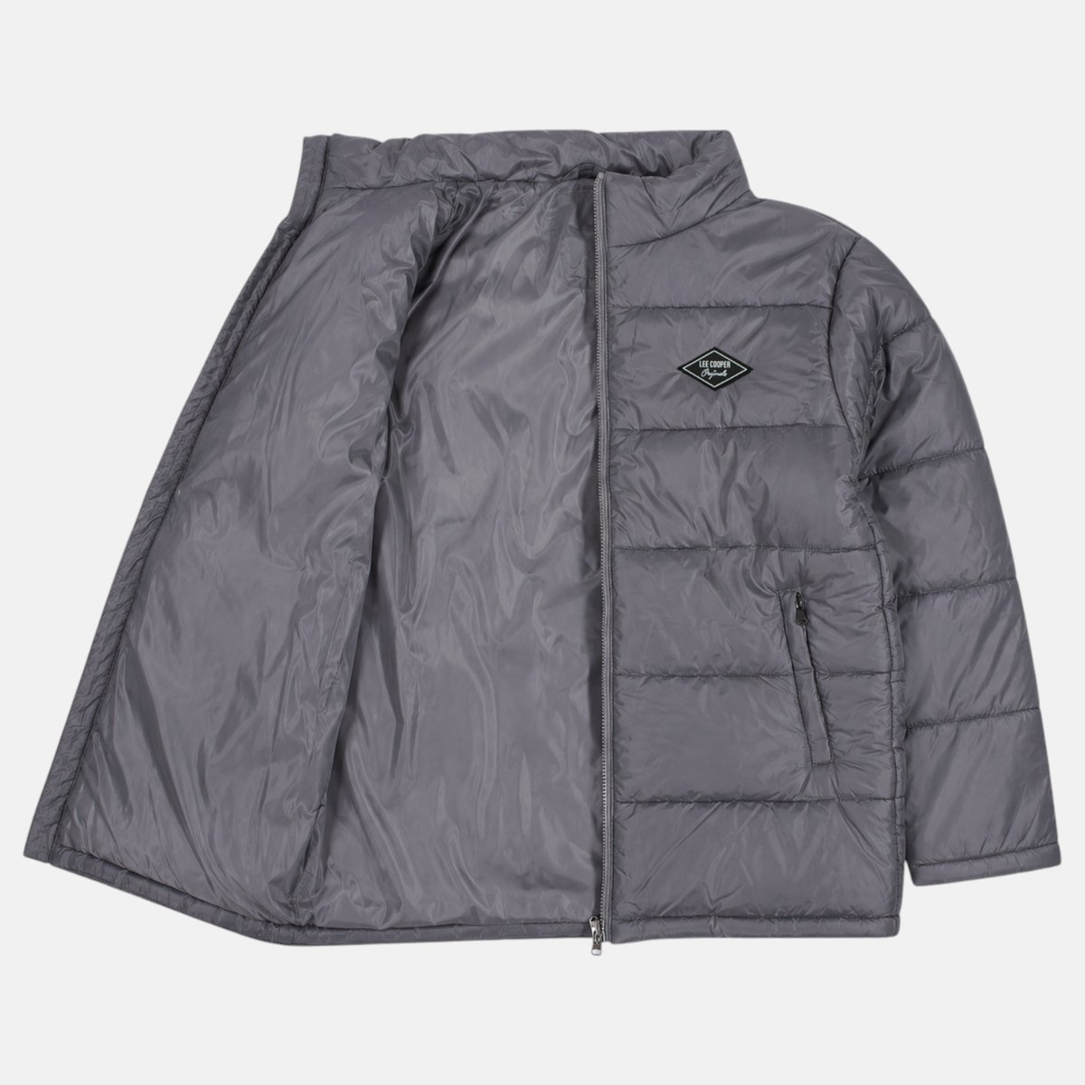 Doudoune matelassée zippée, poches zippées HIMALAYA gris, LEE COOPER