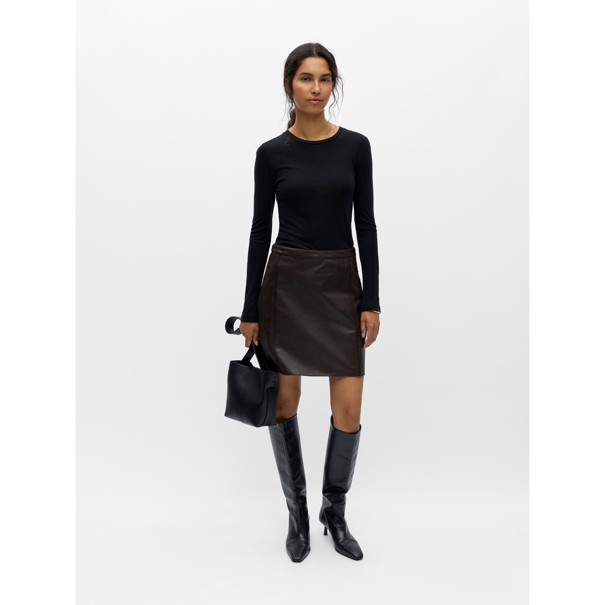 Jupe marron - seal brown1, OBJECT