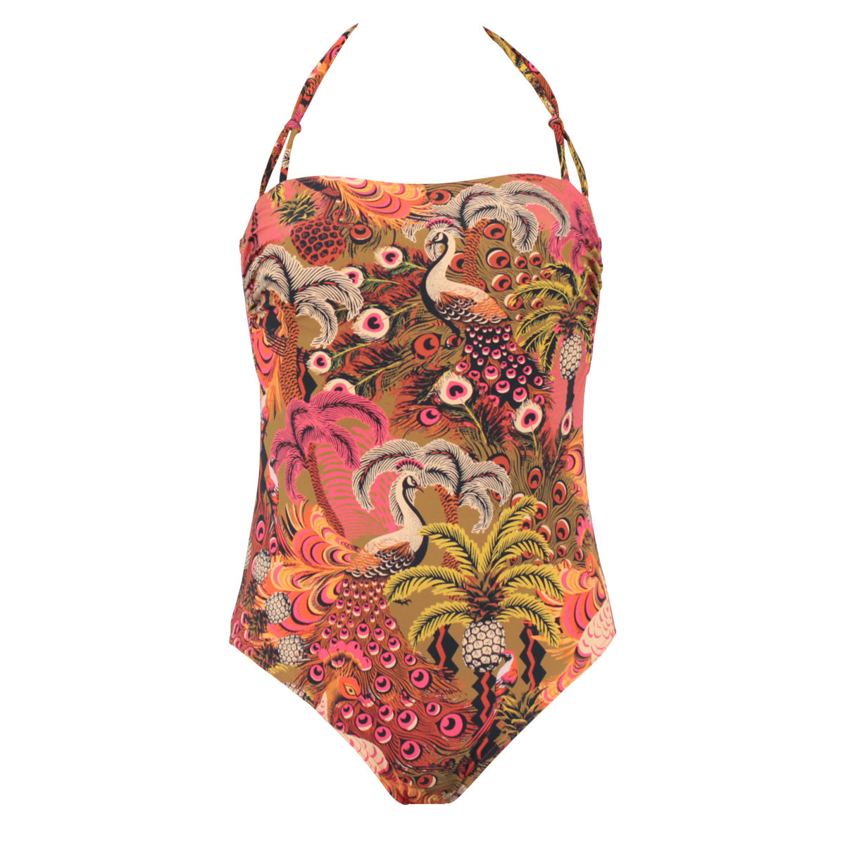 Maillot 1 pièce Bustier RAMATUELLE terracotta, JANINE ROBIN