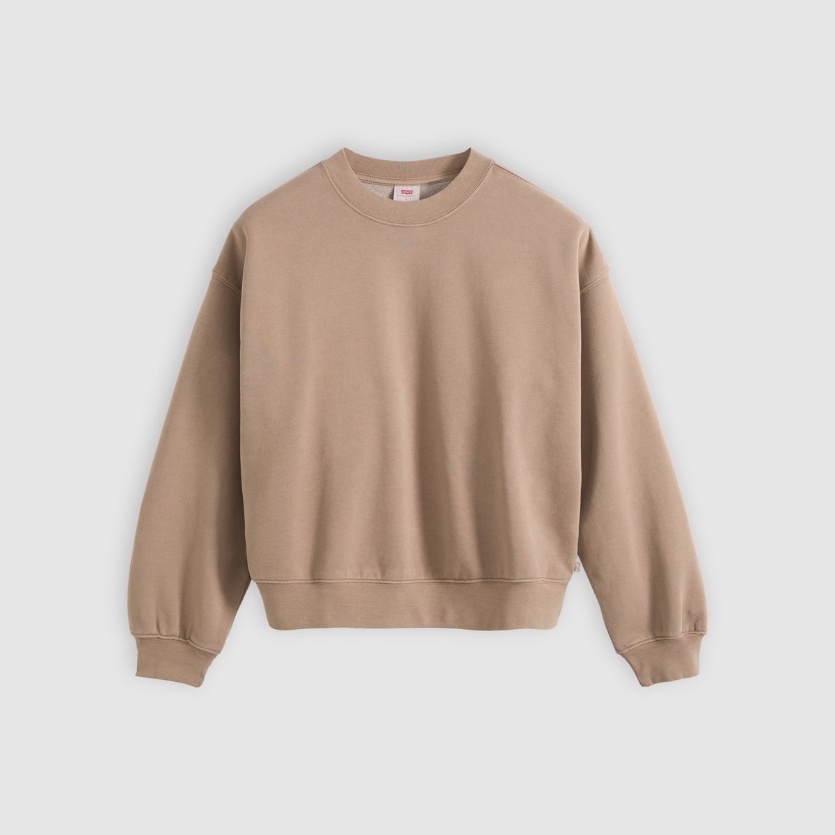 Sweat-shirt vintage coupe boxy marron - h126 womens pine bark, LEVI'S