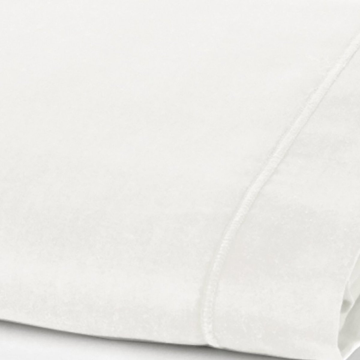 Draps plat en percale de coton uni, MURA neige, C DESIGN HOME TEXTILE