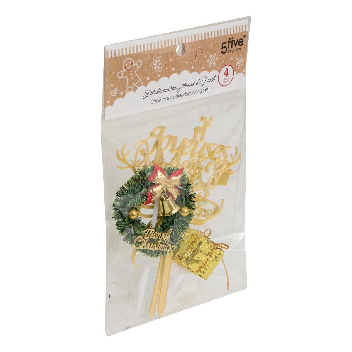 Décoration pâtisserie NOEL multicolore, 5FIVE SIMPLY SMART