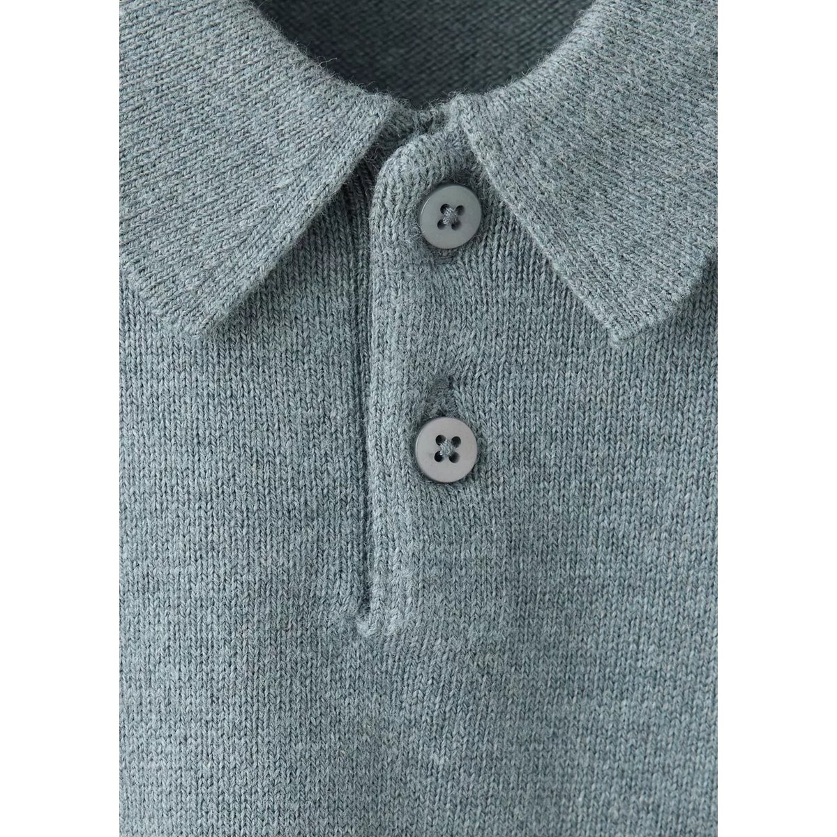Pull-over col polo vert, MANGO BABY