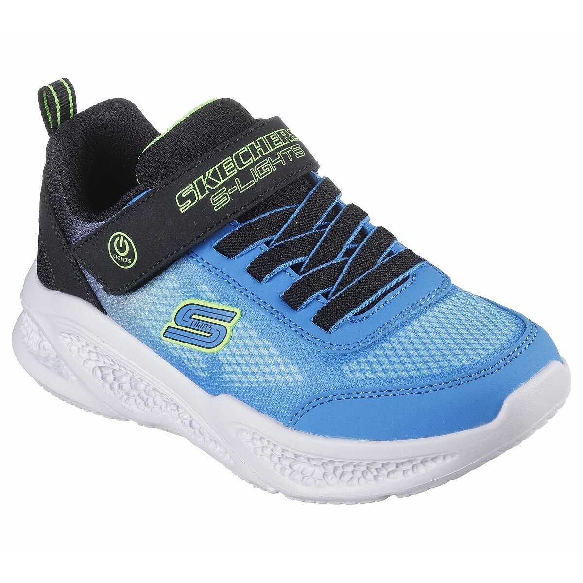 Basket lumineuse Meteor-Lights - Krendox bleu/noir, SKECHERS