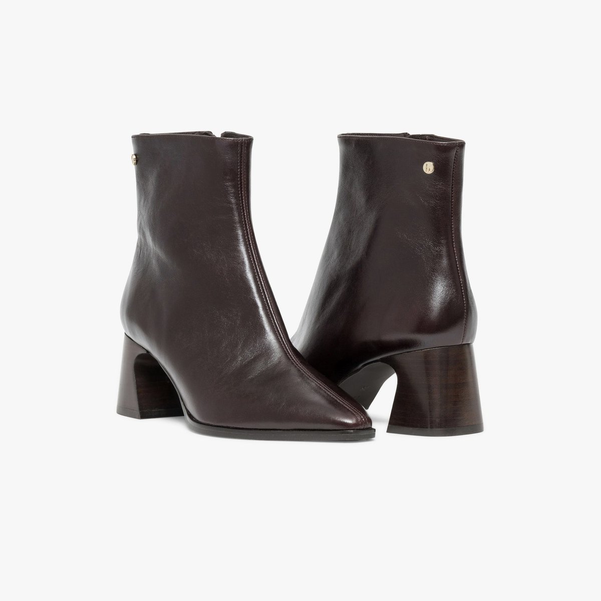 Boots À Talon en cuir ROSALIA marron marron fonce, BOCAGE