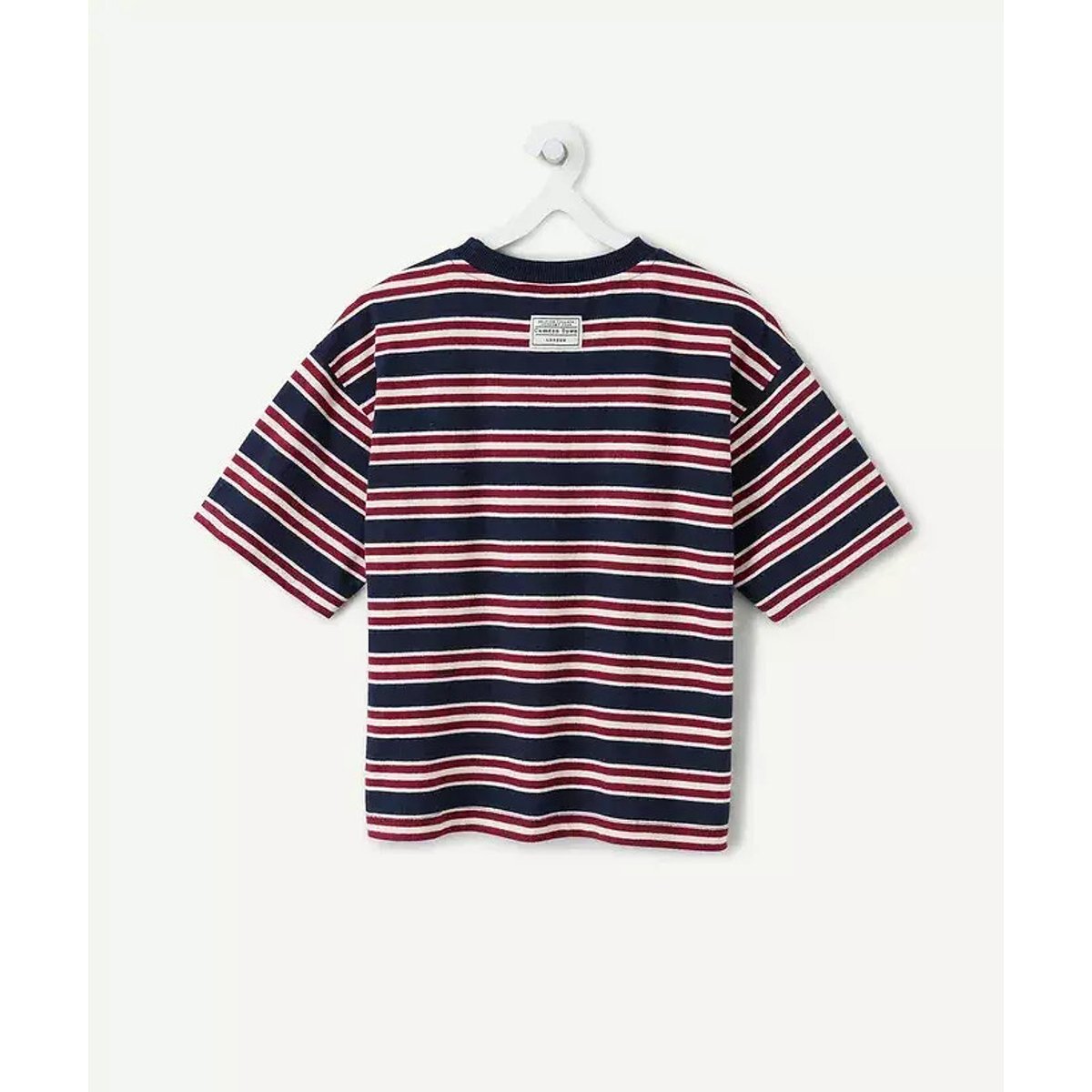Striped Short Sleeve T-Shirt striped/blue background, TAPE A L'OEIL