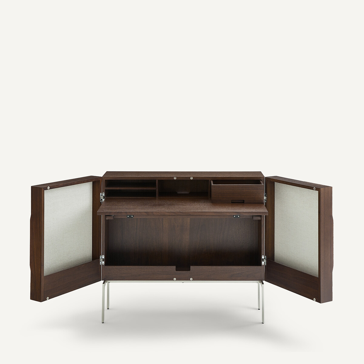 Bureau armoire bas, en plaqué noyer, OMID noyer, AM.PM
