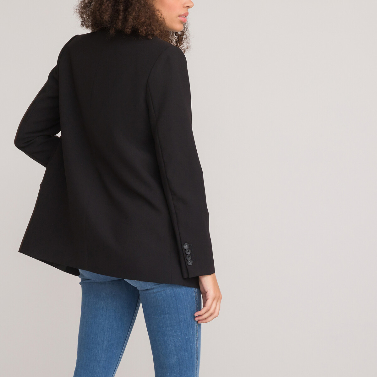Blazer coupe ample noir, LA REDOUTE COLLECTIONS