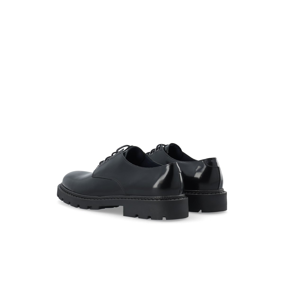 Derbies En Cuir black1, BIANCO