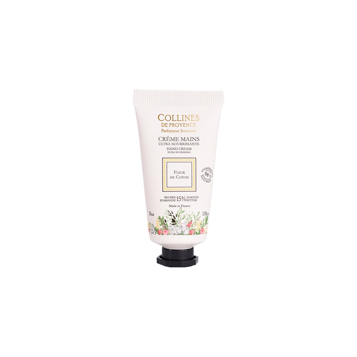 Crème Mains FLEUR DE COTON couleur unique, COLLINES DE PROVENCE