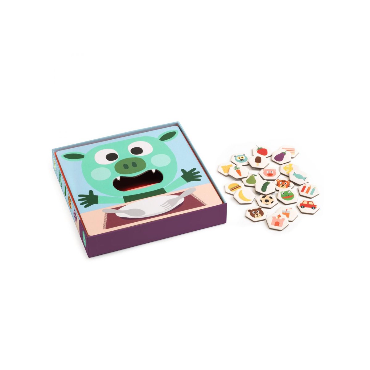 Jeu Memo lunch couleur unique, DJECO