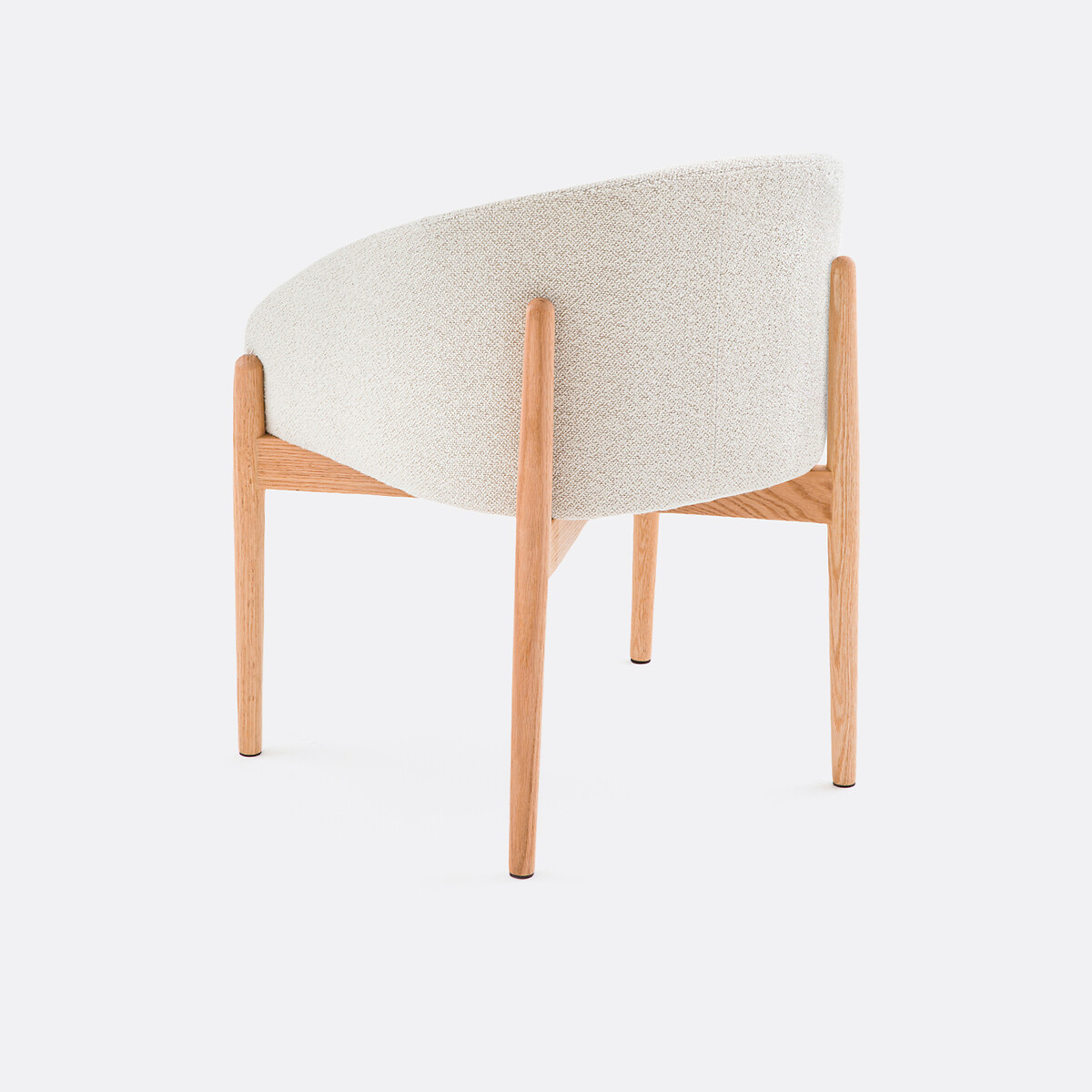 Tafelfauteuil in bouclé stof Beca ecru, LA REDOUTE INTERIEURS