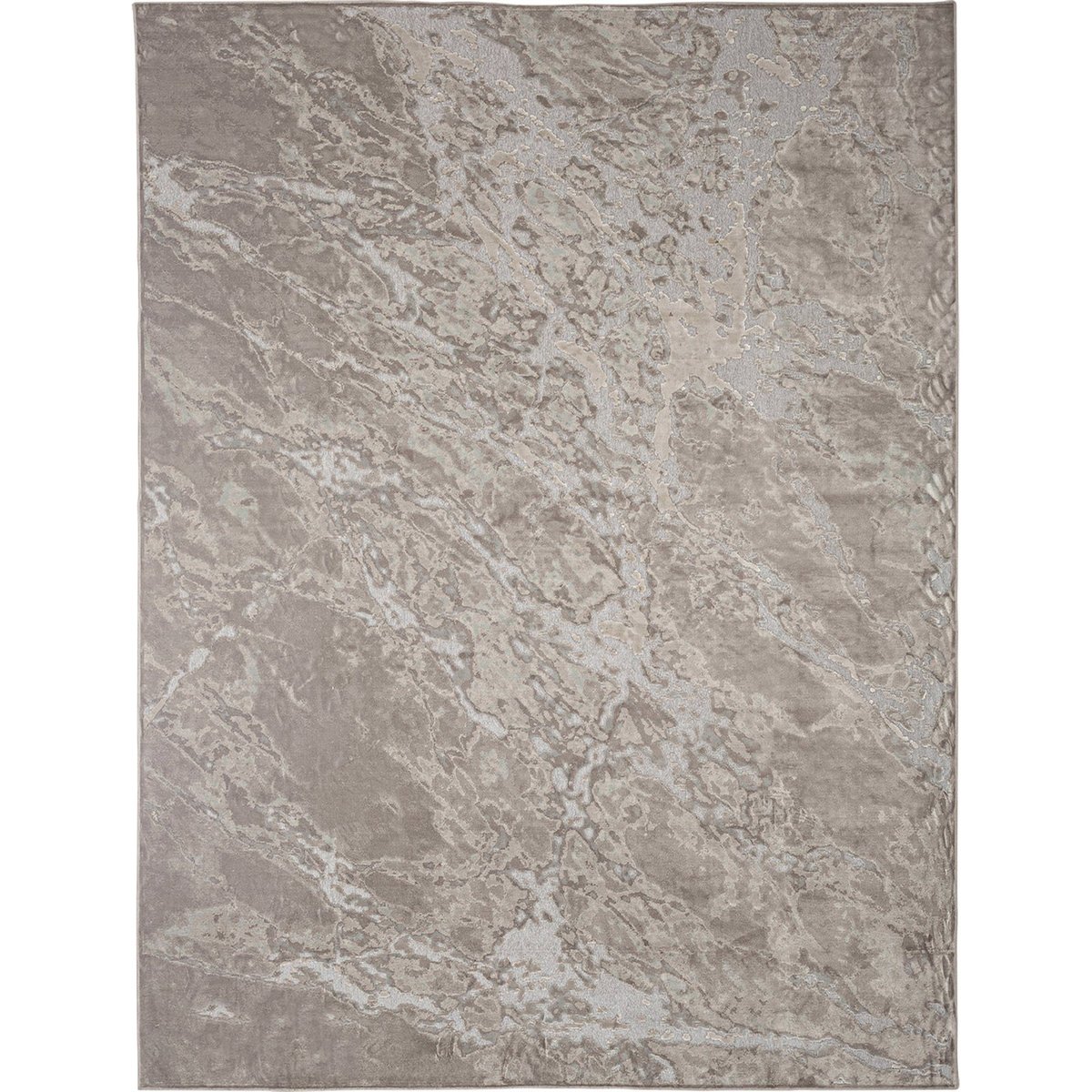 Tapis classique en viscose beige clair naturel, RECOLLECTION