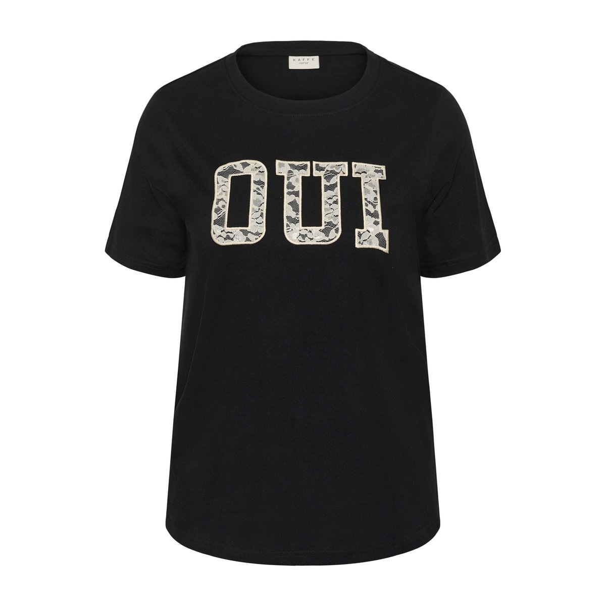 T-shirt à manches courtes noir black deep, KAFFE CURVE