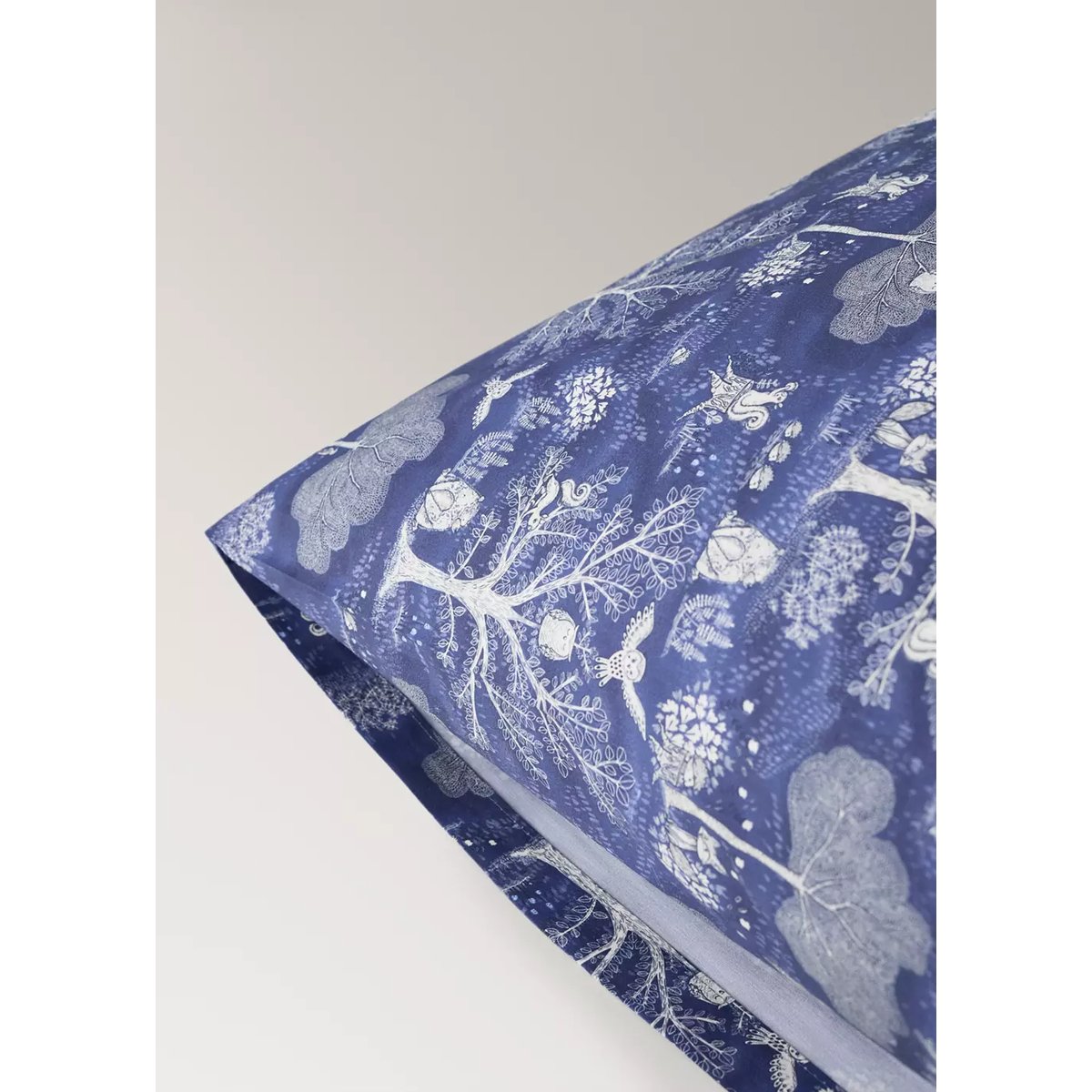 Deux taies d’oreiller imprimé floral 50 x 75 cm bleu, MANGO HOME