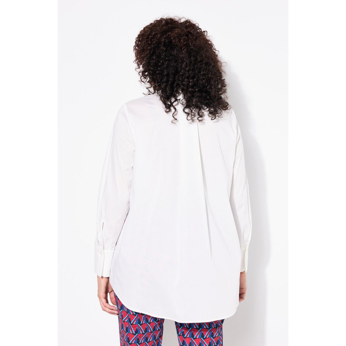 Tunique avec bordure fantaisie blanc cassé, ULLA POPKEN