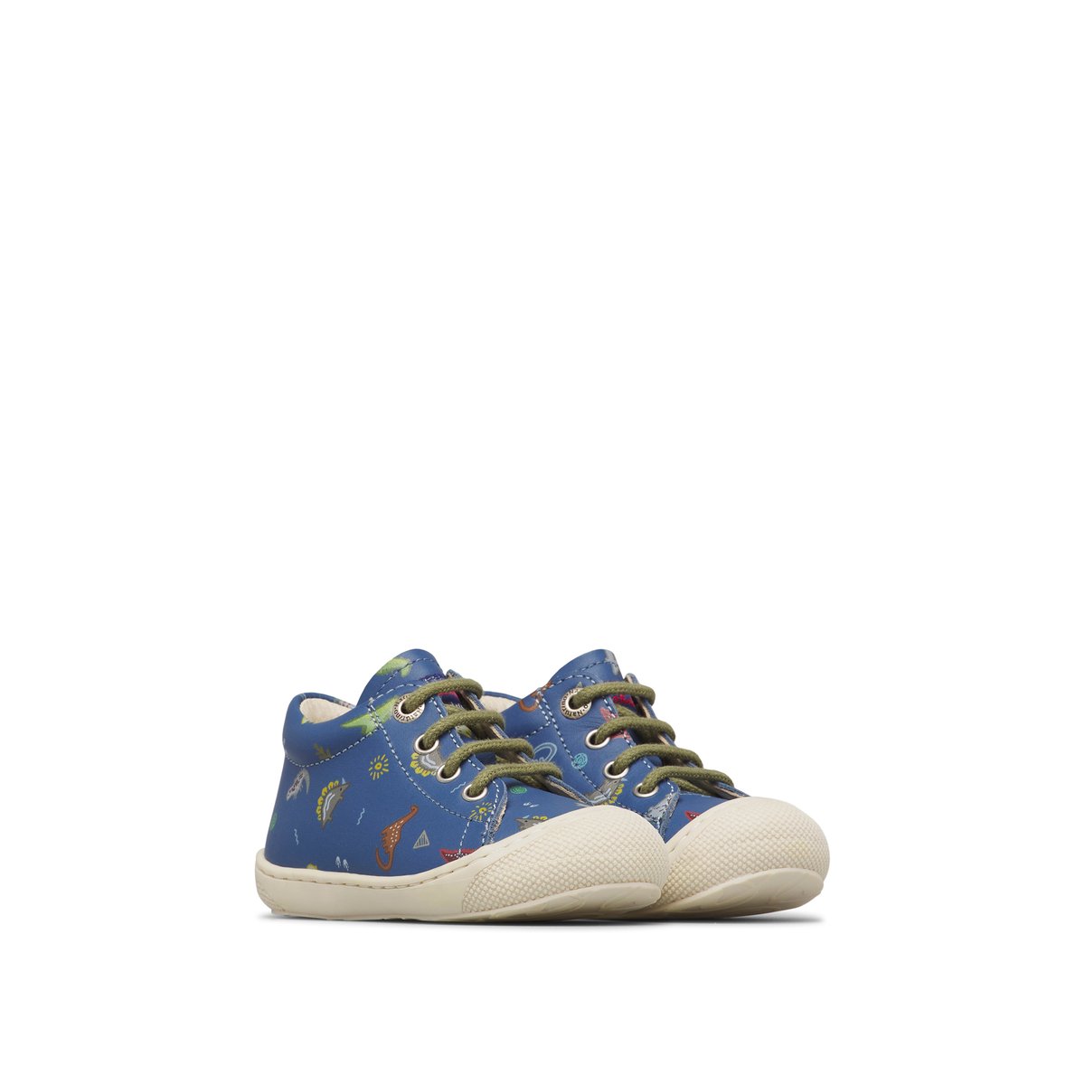 Chaussures premiers pas en cuir COCOON bleu-, NATURINO