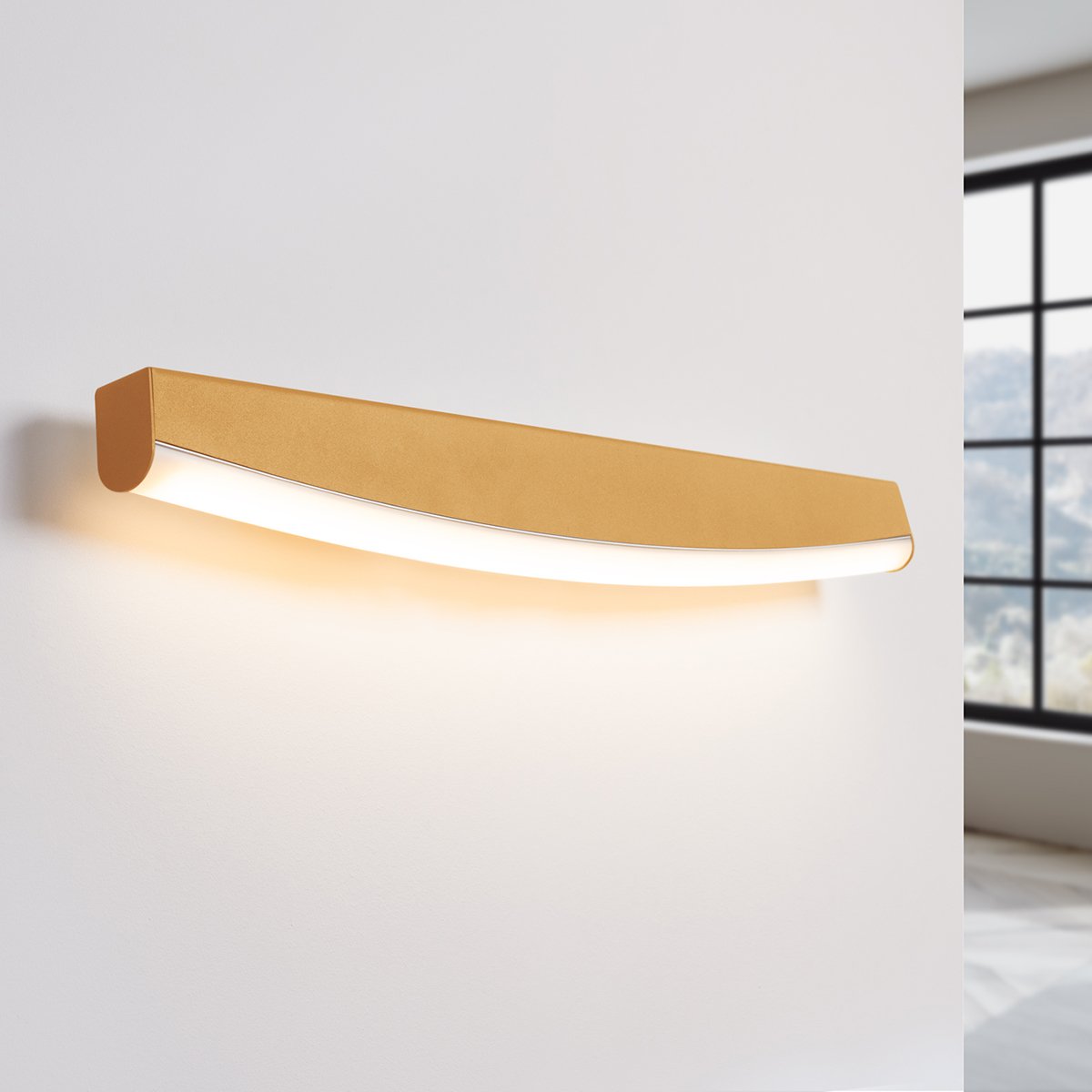 Applique murale Acier Doré LED 1 Jorun doré, EDEN