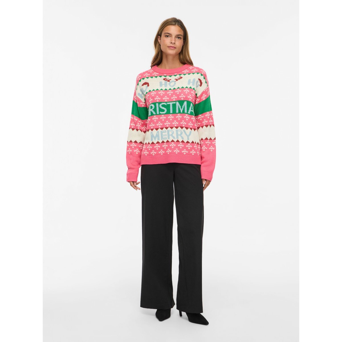 Pull De Noël paradise pink1, VILA
