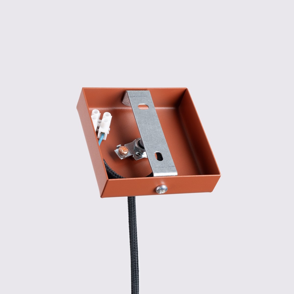 Suspension Aluminium Ocre Rouge GU10 1 Karbon rouge, EDEN