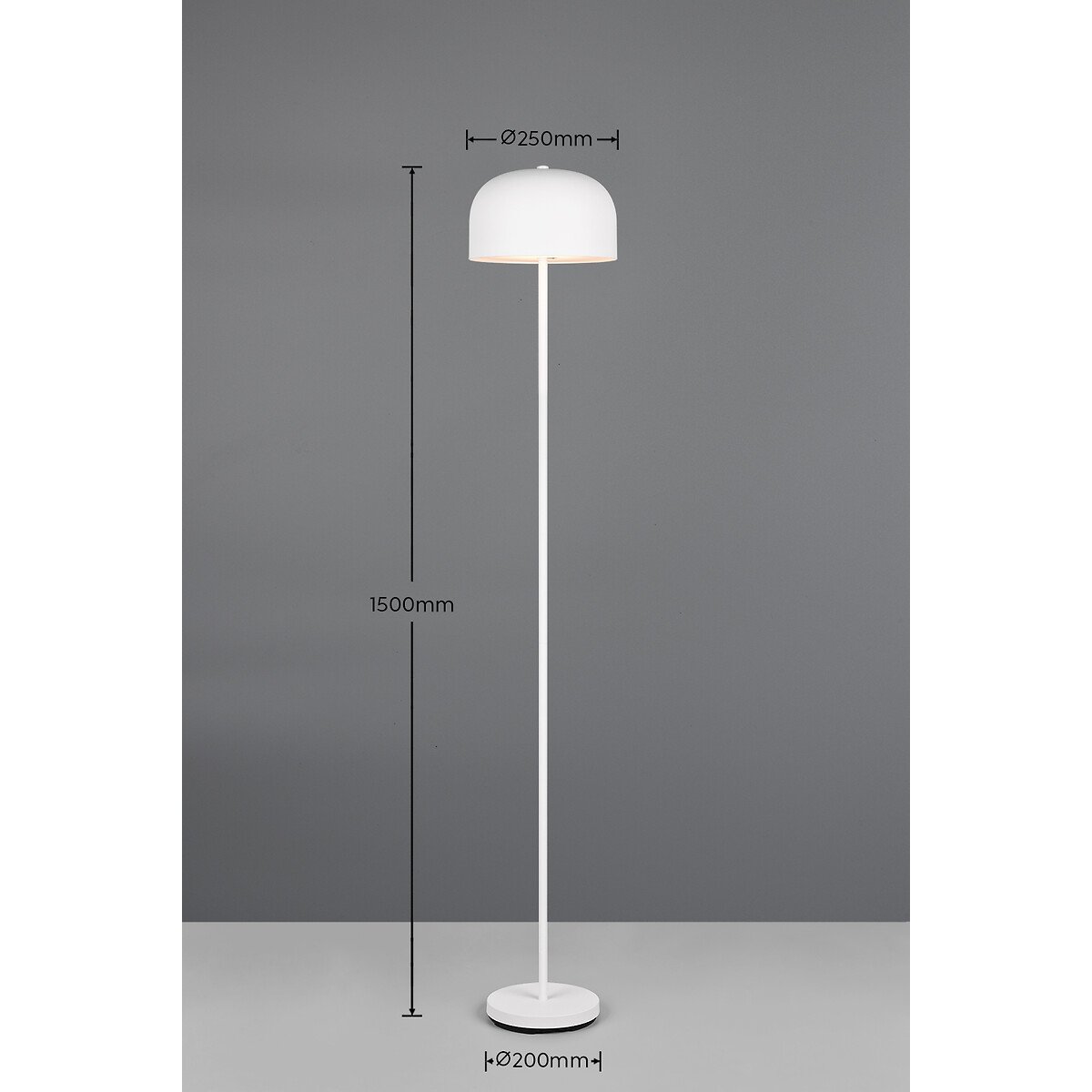 Candeeiro de Pé Jeff, da Trio Lighting branco, TRIO LIGHTING