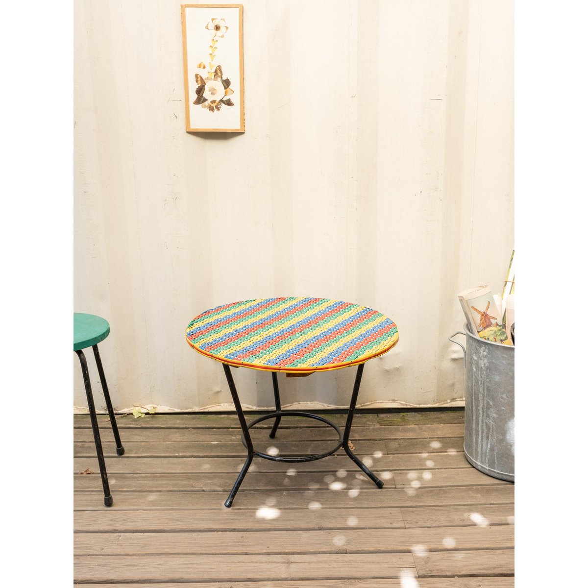Table d'appoint colorée Hanna N°1433 - Bon état noir, DEBONGOUT