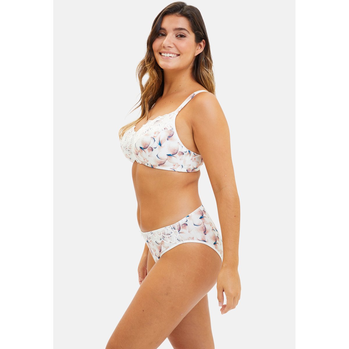 Soutien-gorge emboîtant FLORA imprime poesie pastel, SANS COMPLEXE