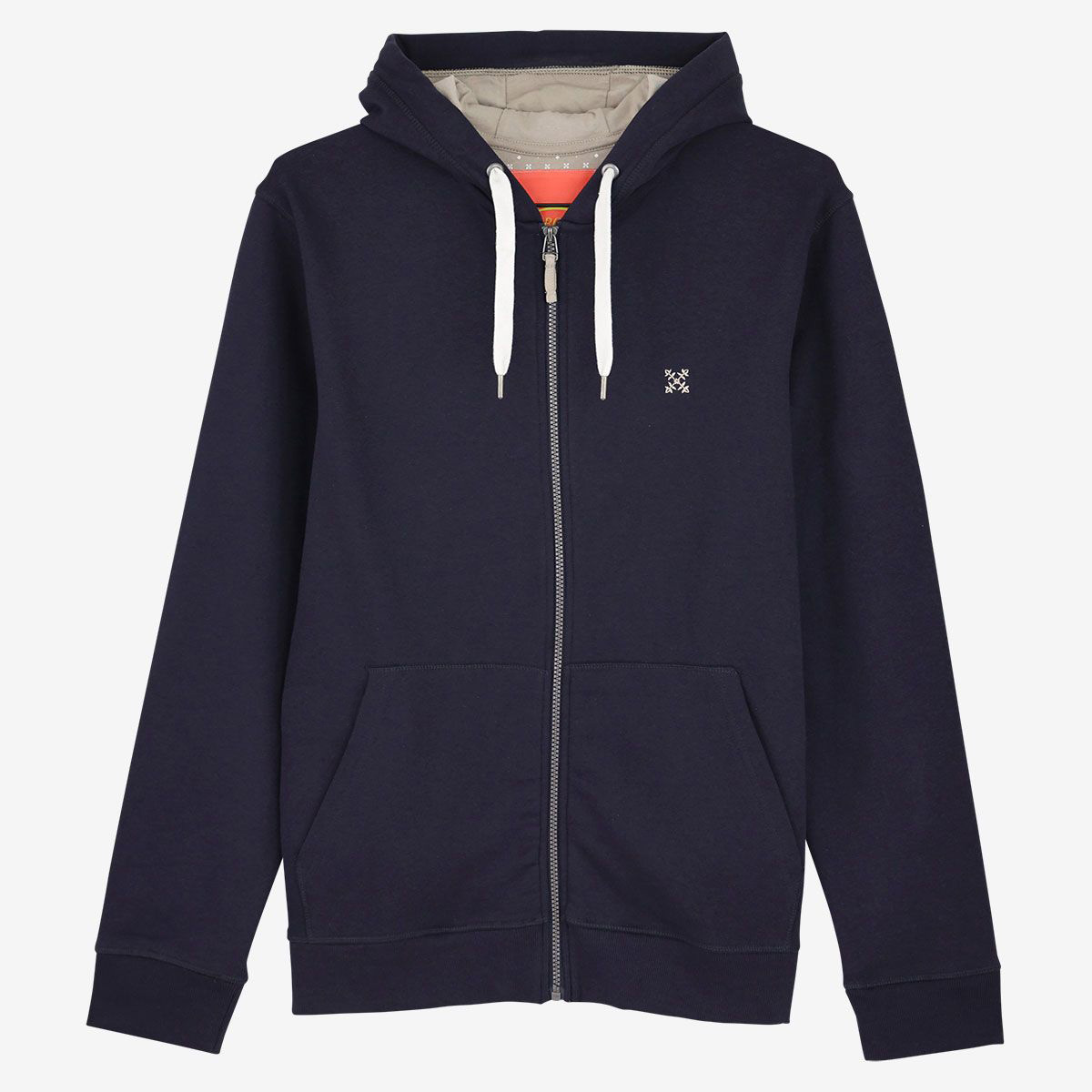 Sweat capuche zippé SALET bleu marine, OXBOW