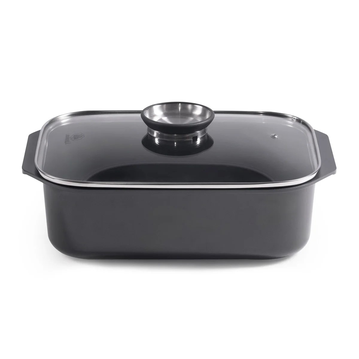 Braisière antiadhésive 34 cm avec grille - Transformer noir, LAGUIOLE CUISSON