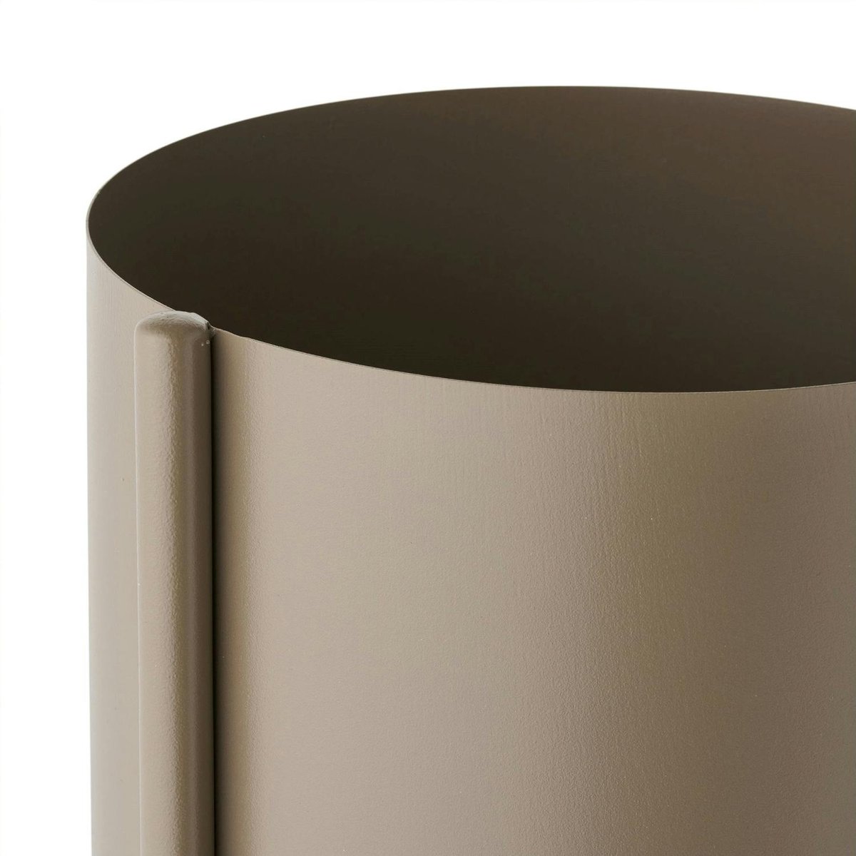 Cache-pot haut salon en métal marron, 3 contenants marron, PIER IMPORT