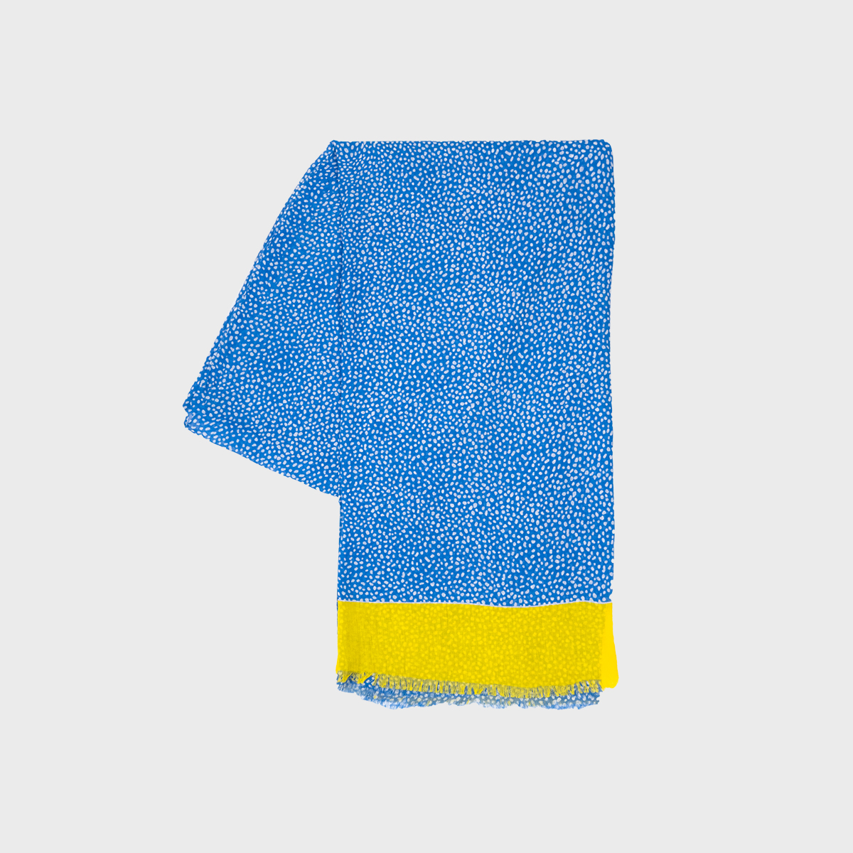Foulard en coton biologique bleu, jaune et blanc, BILLYBELT