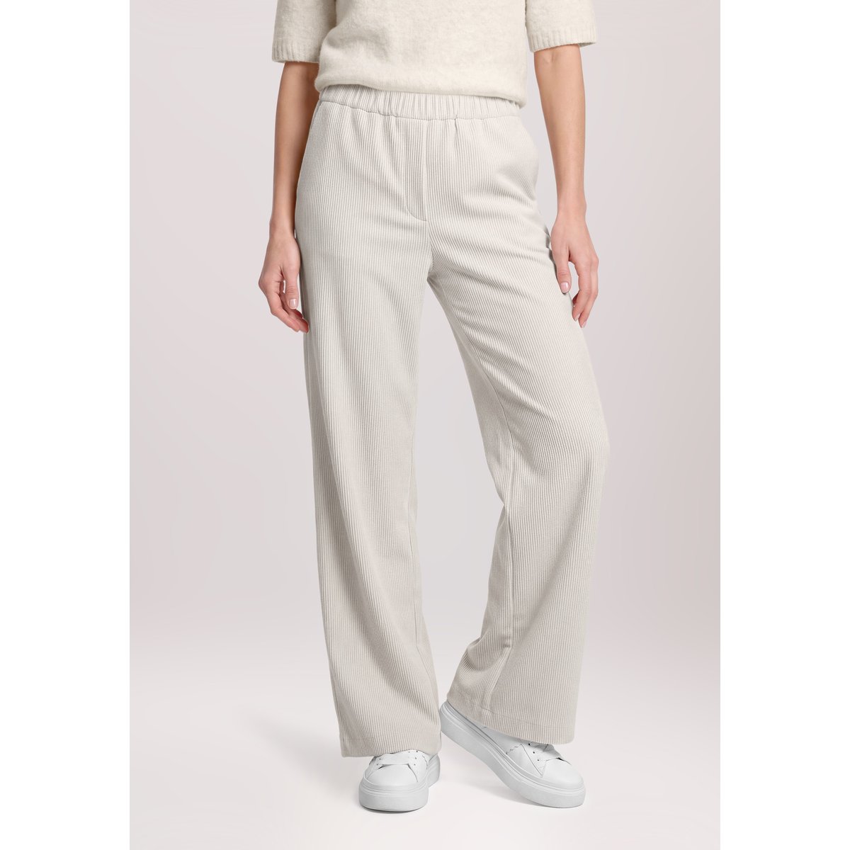 Pantalon à enfiler à jambes larges white sand, BETTY & CO